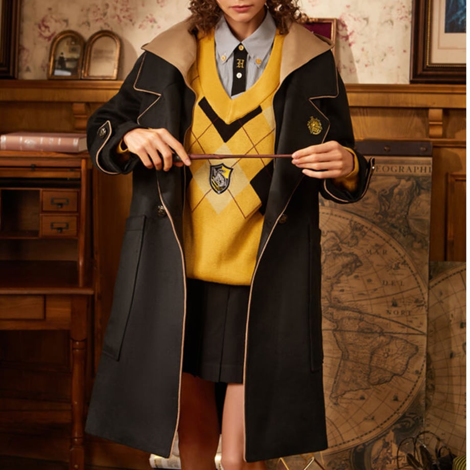 wizard school hooded long coat 