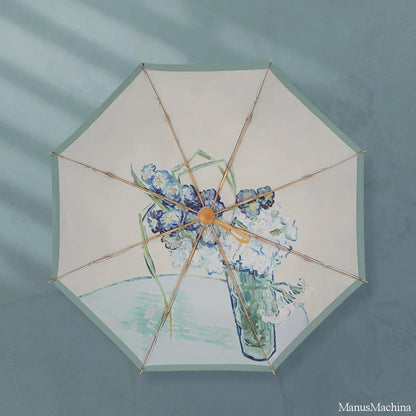 Iris in a Glass Vase折りたたみ傘