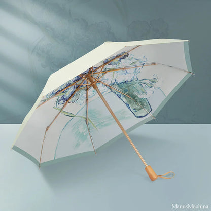 Iris in a Glass Vase折りたたみ傘