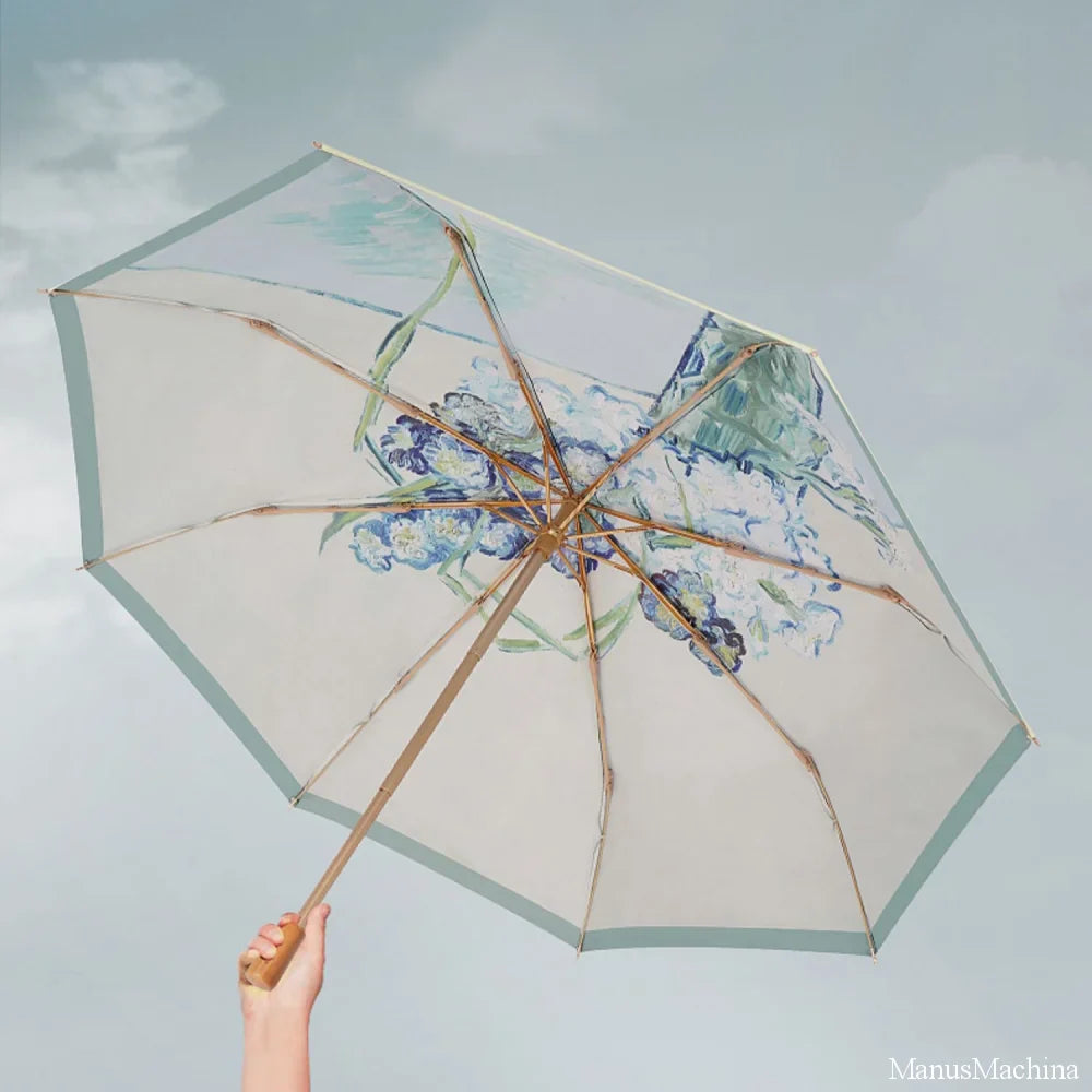 Iris in a Glass Vase折りたたみ傘