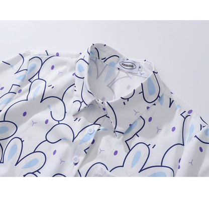 ウサギさんのショートシャツ