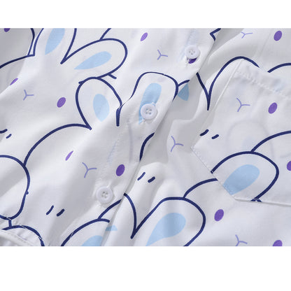 ウサギさんのショートシャツ