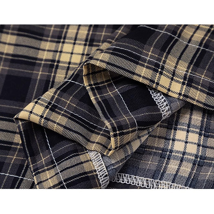 英吉利格子柄ショートシャツ