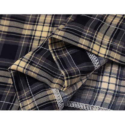 英吉利格子柄ショートシャツ