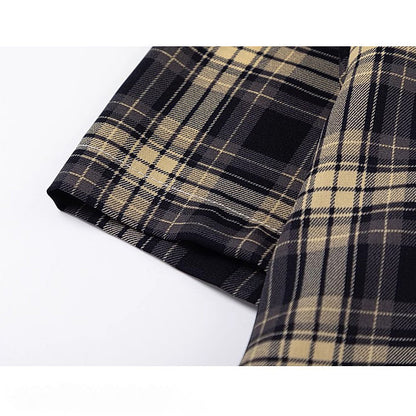 英吉利格子柄ショートシャツ