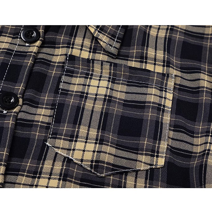 英吉利格子柄ショートシャツ