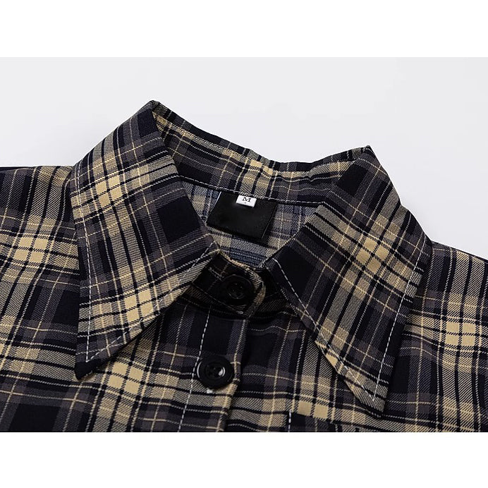 英吉利格子柄ショートシャツ