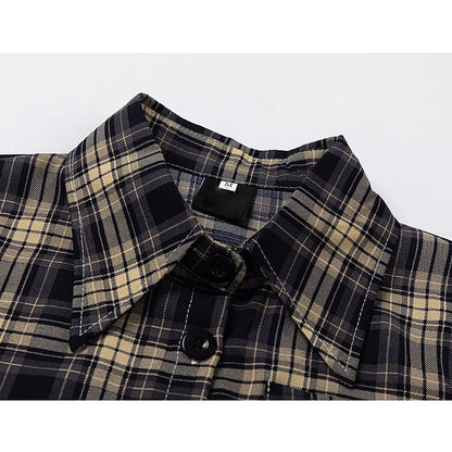 英吉利格子柄ショートシャツ