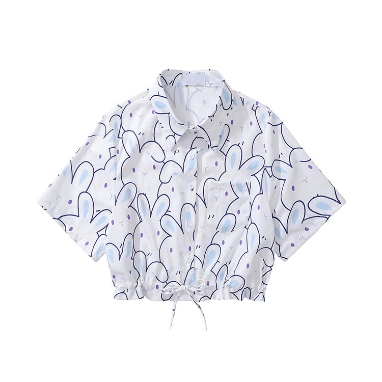 ウサギさんのショートシャツ