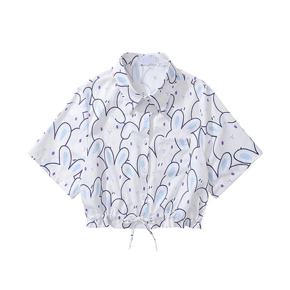 ウサギさんのショートシャツ