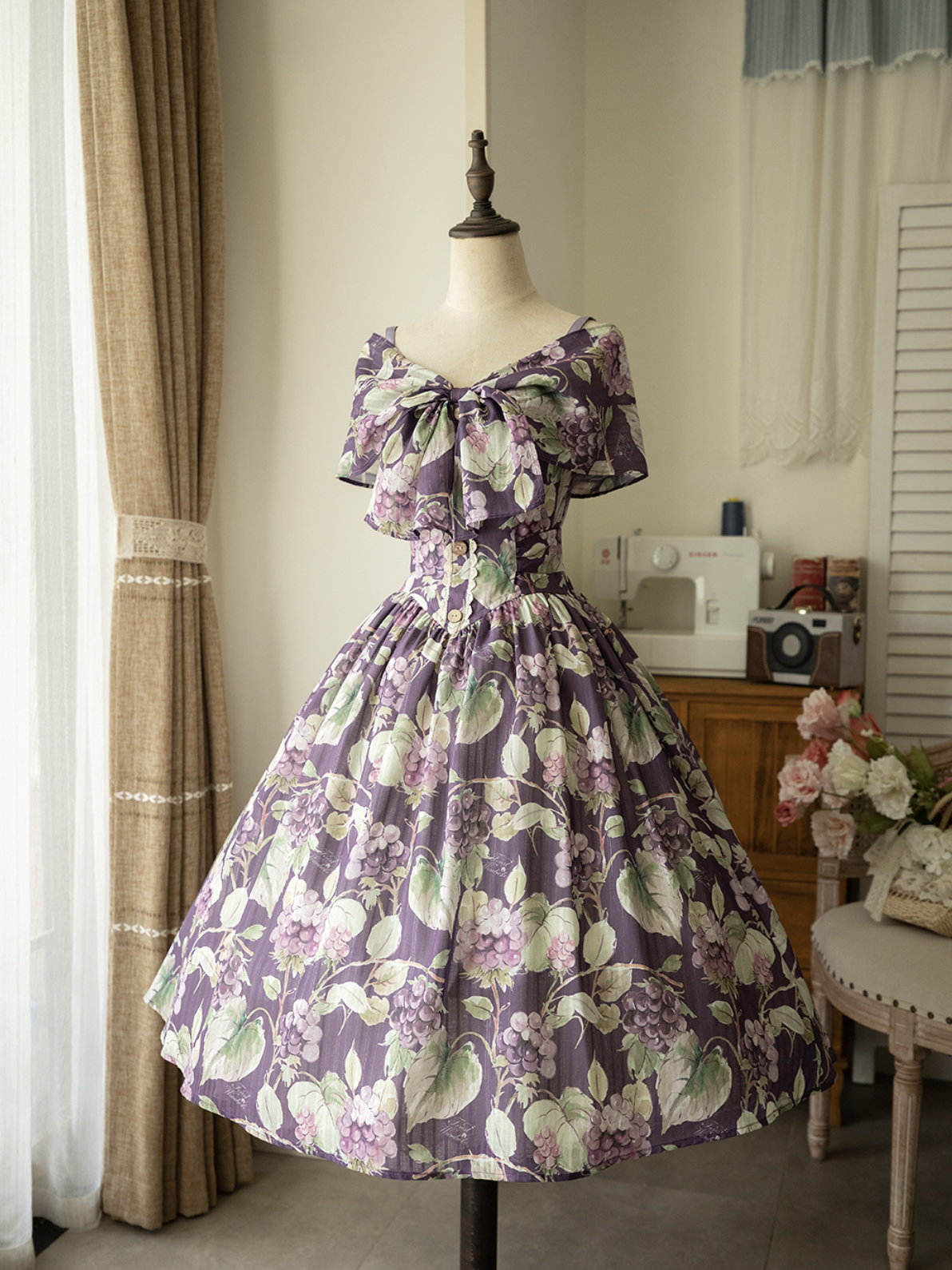 Purple Grape Classical Strap Dress – remulia