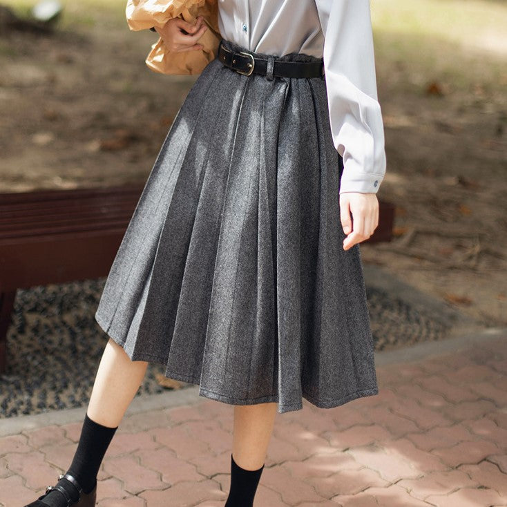 French girl's pleated skirt