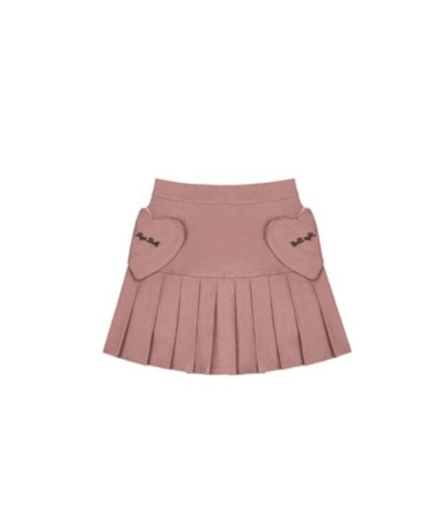 Lovely Girl Heart Pocket Miniskirt