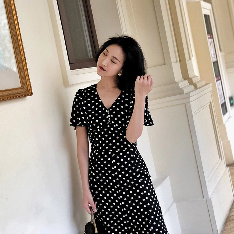 western classic polka dot dress western classic polka dot dress
