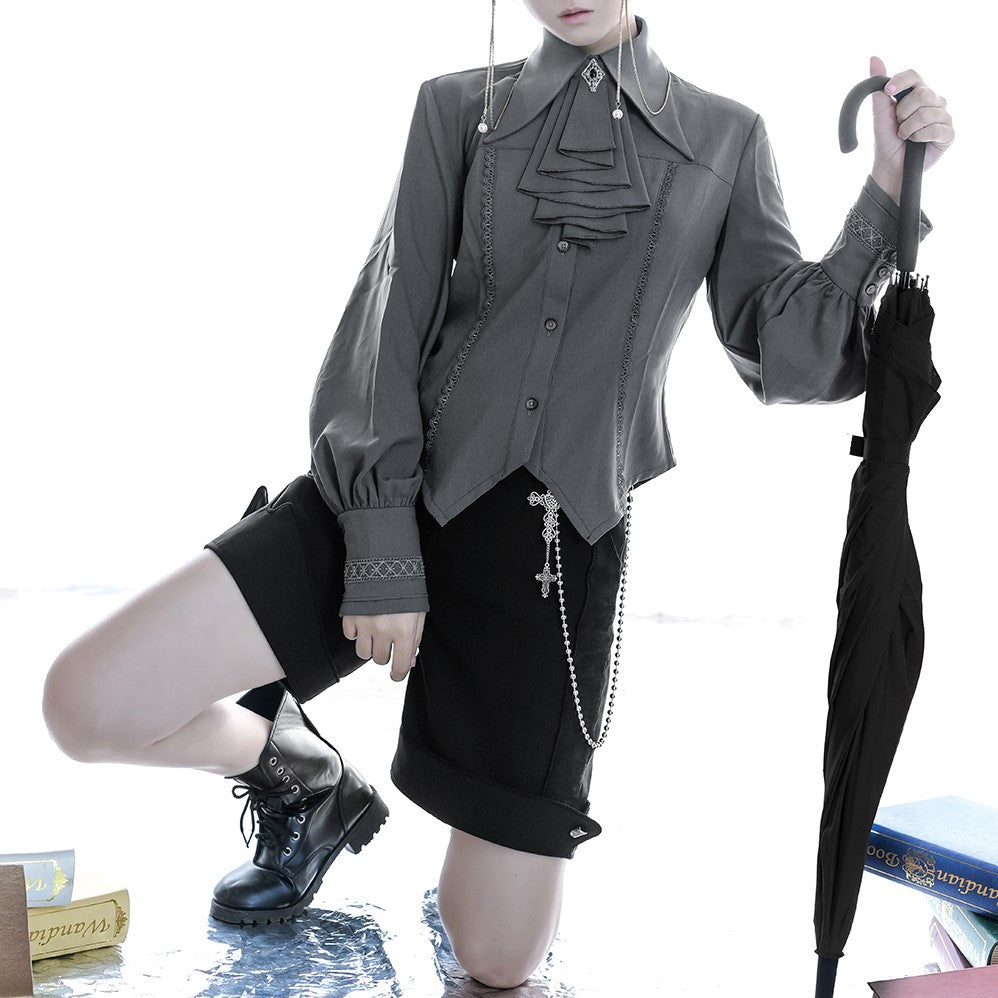 公爵騎士のブラックハーフパンツ
