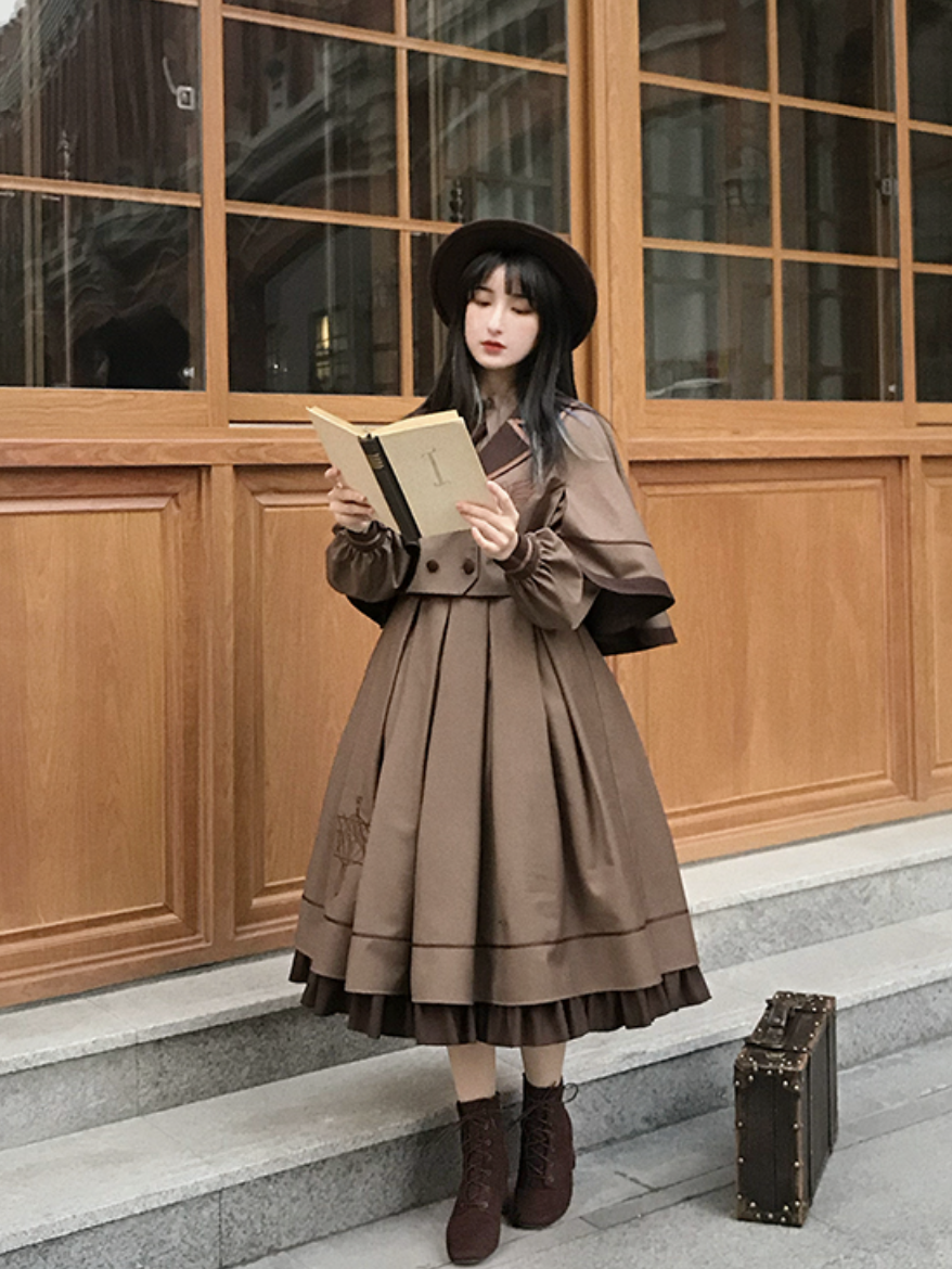 British literary girl classical dress and classical cape – remulia