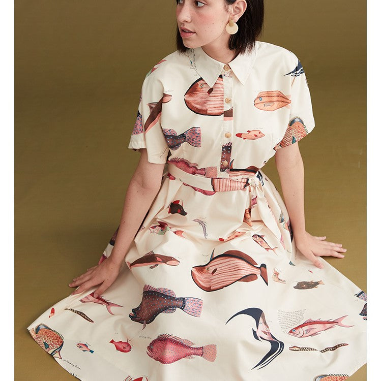 Fish picture book dress – remulia