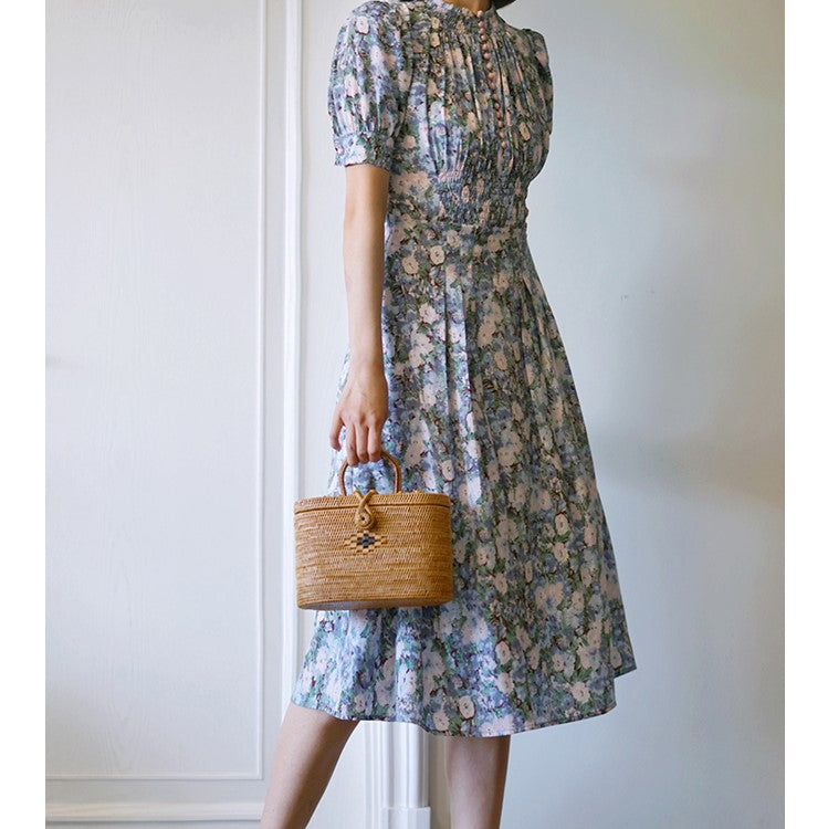 lady floral retro dress – remulia