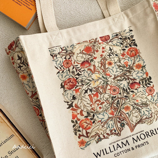 William Morris Flower Patternトートバッグ
