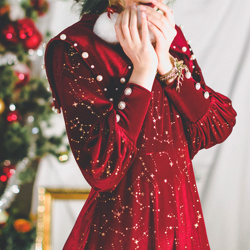 Christmas color elegant dress remulia Christmas color elegant dress remulia
