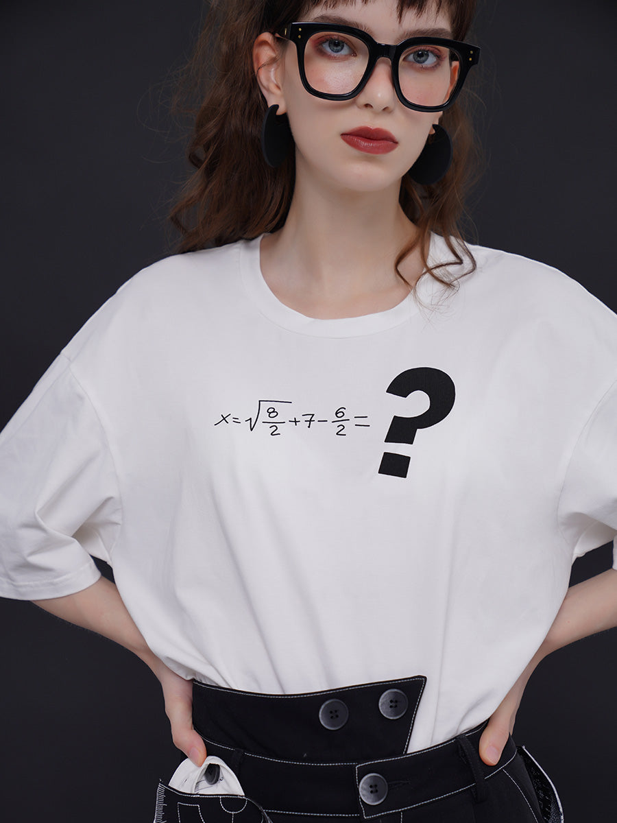 平方根の一次方程式Tシャツ