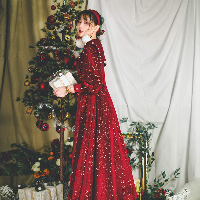elegant dress christmas Plush Christmas Women for Women and you can get your dress within 20 Christmas party red dress inspo