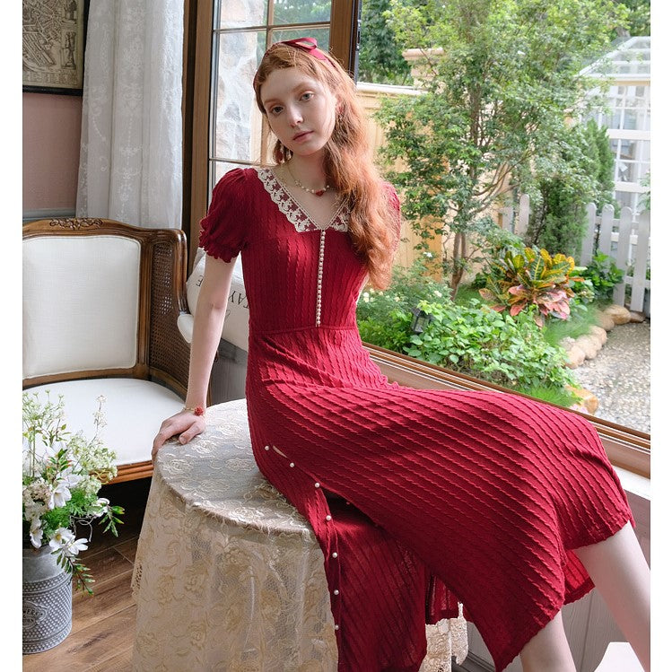 Deep and beautiful love story knit dress – remulia