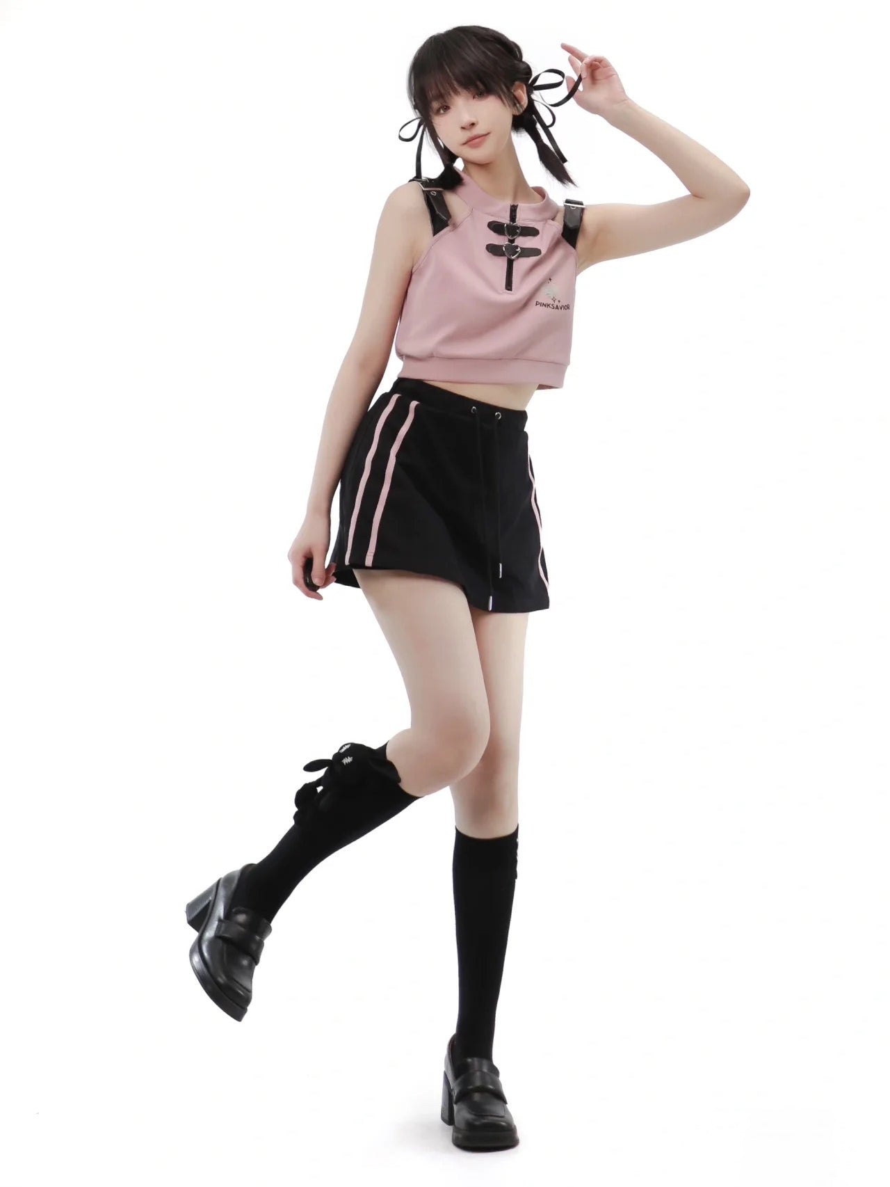 Maiden in love T-shirt, Long pants, Short top and Short Culotte