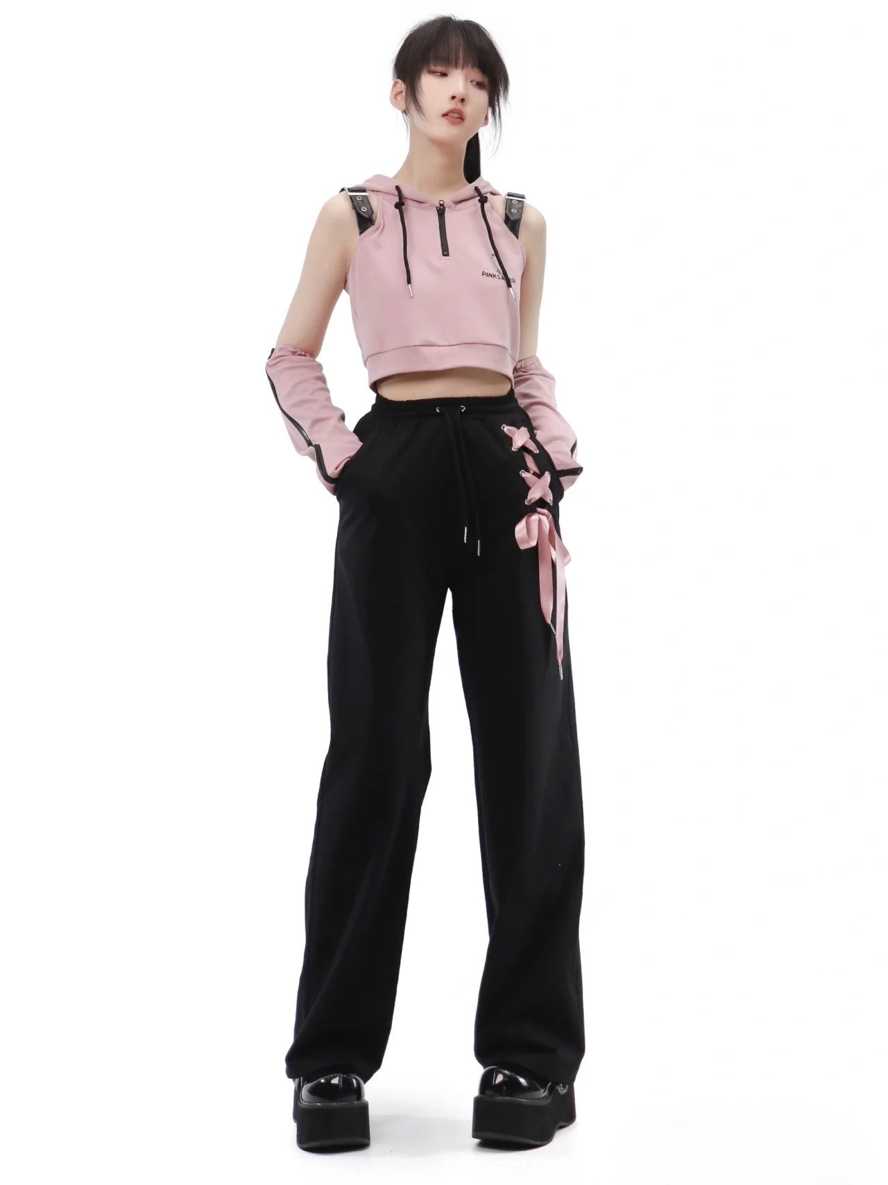 Maiden in love T-shirt, Long pants, Short top and Short Culotte