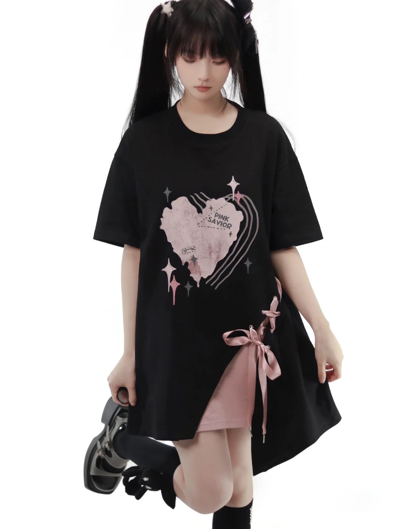 Maiden in love T-shirt, Long pants, Short top and Short Culotte