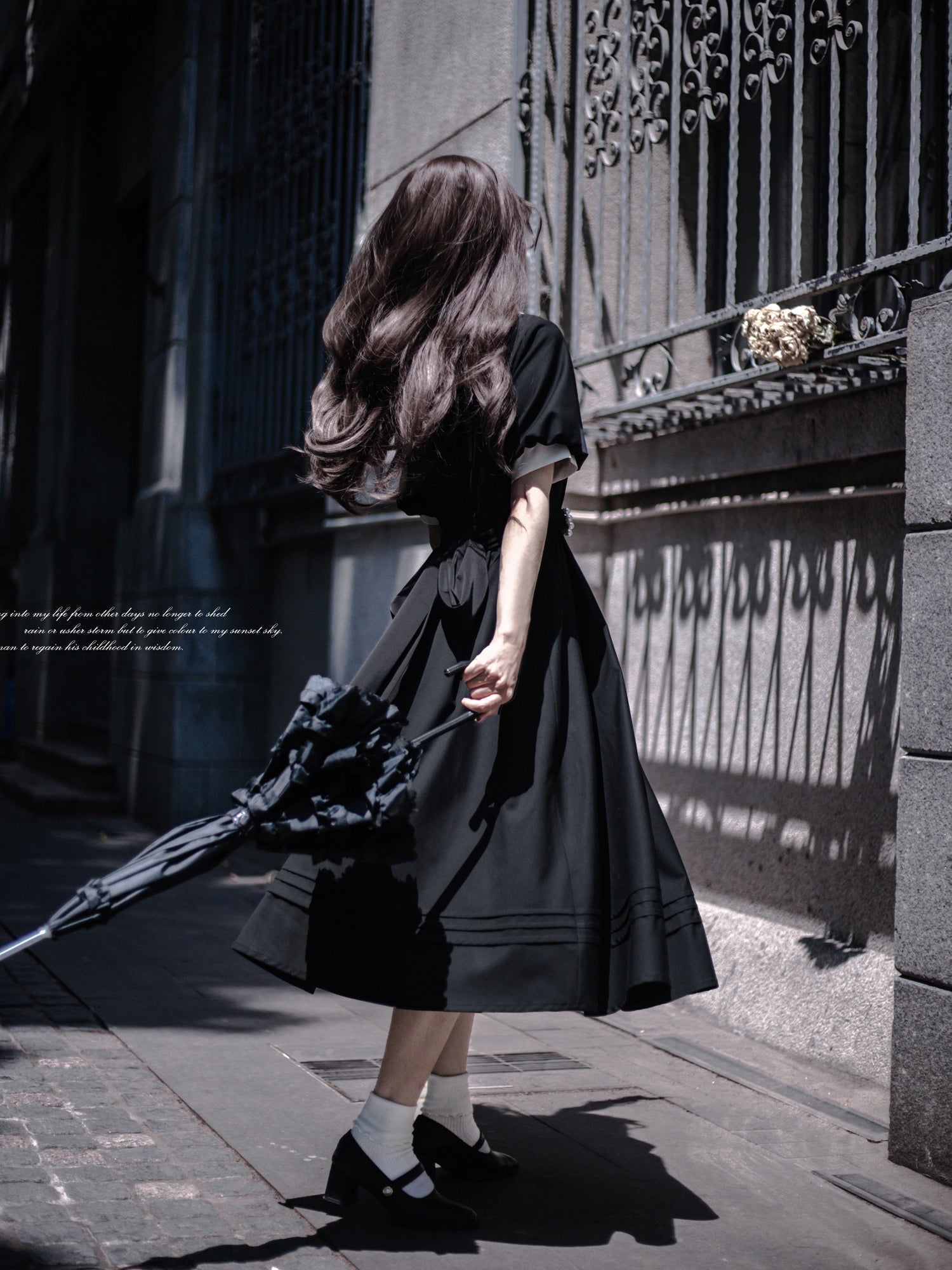 jet-black lady Literary classical dress – remulia