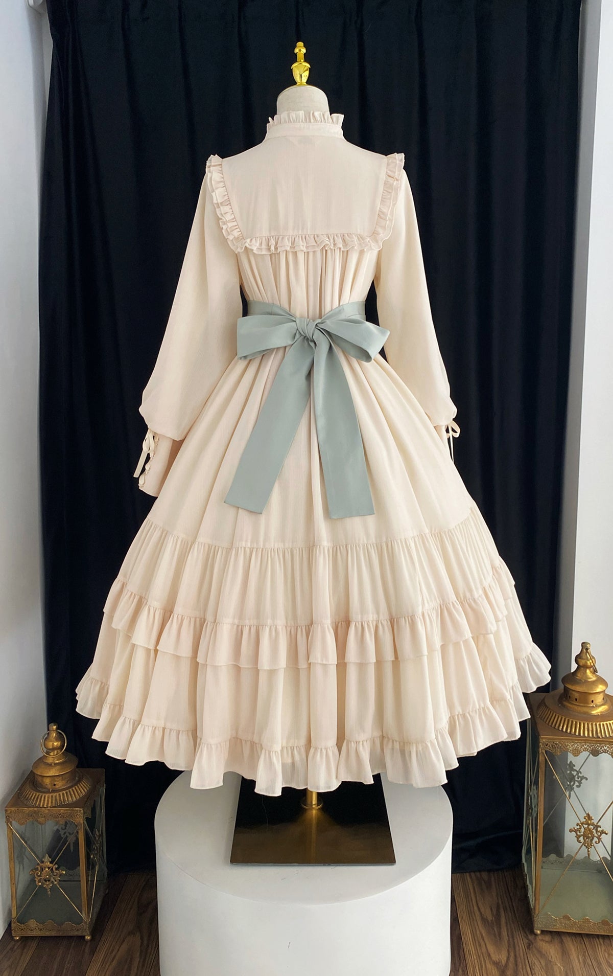 Vintage Style Princess Velvet Night Gown Dress