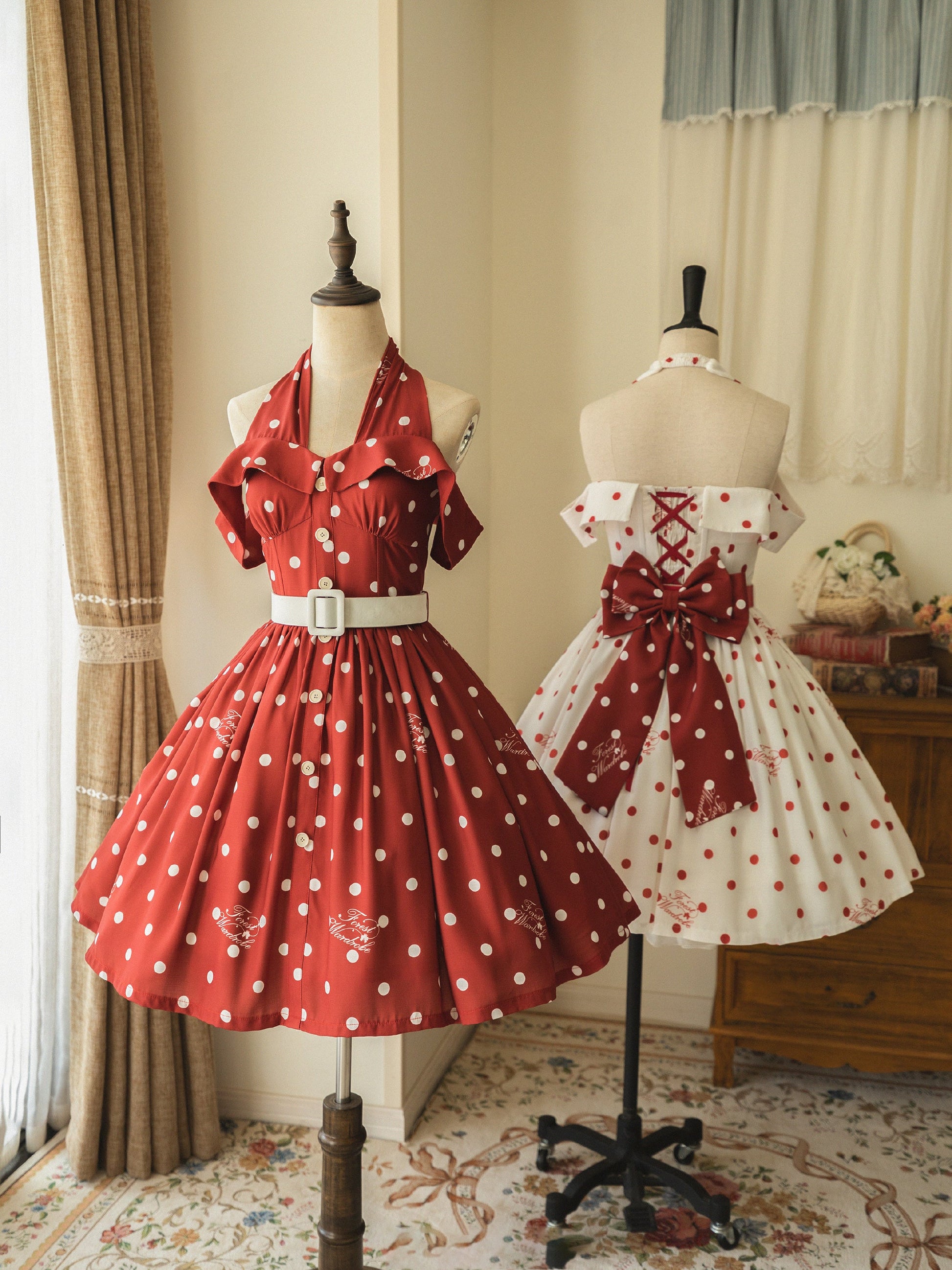 Movie actress polka dot retro dress – remulia Movie actress polka dot retro dress – remulia