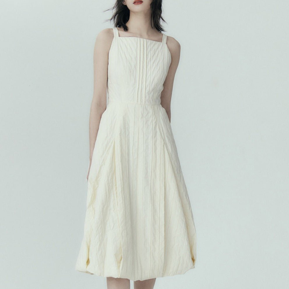 Cotton pleated dress