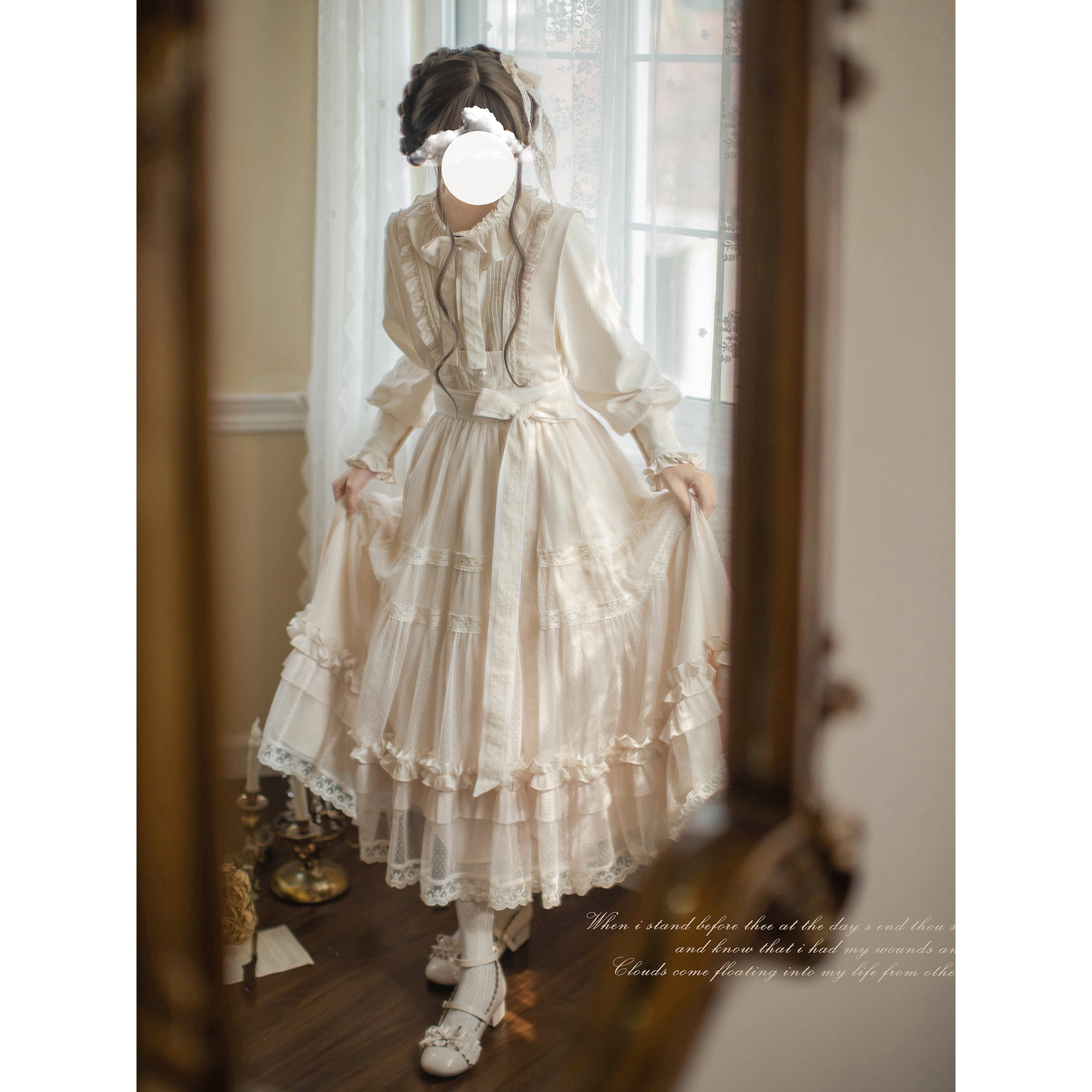 Bisque doll tulle jumper skirt and ruffle blouse – remulia Bisque doll tulle jumper skirt and ruffle blouse – remulia