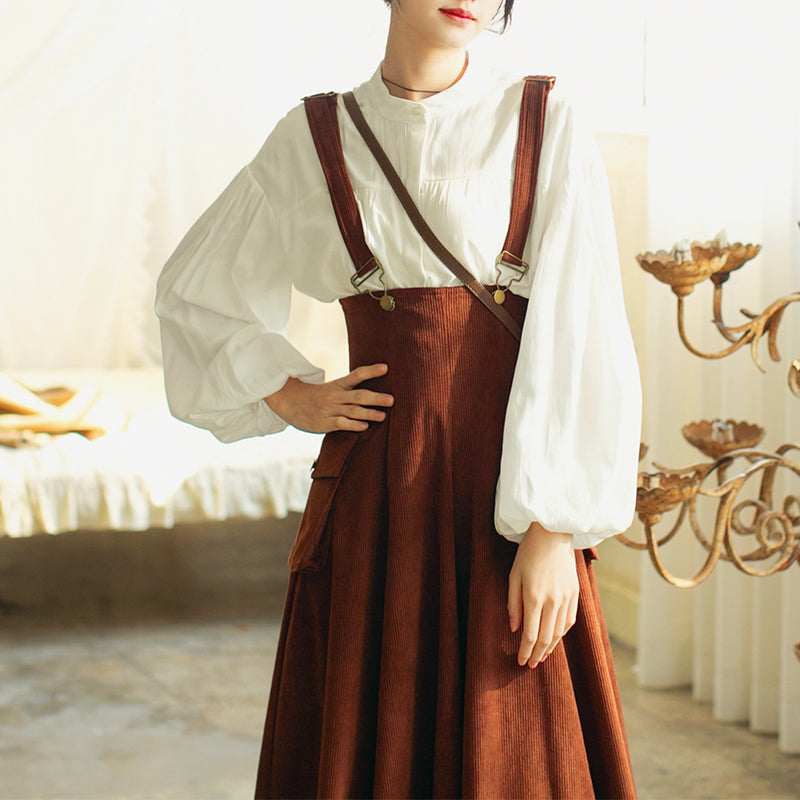 Fairy tale girl corduroy jumper skirt remulia Fairy tale girl corduroy jumper skirt remulia
