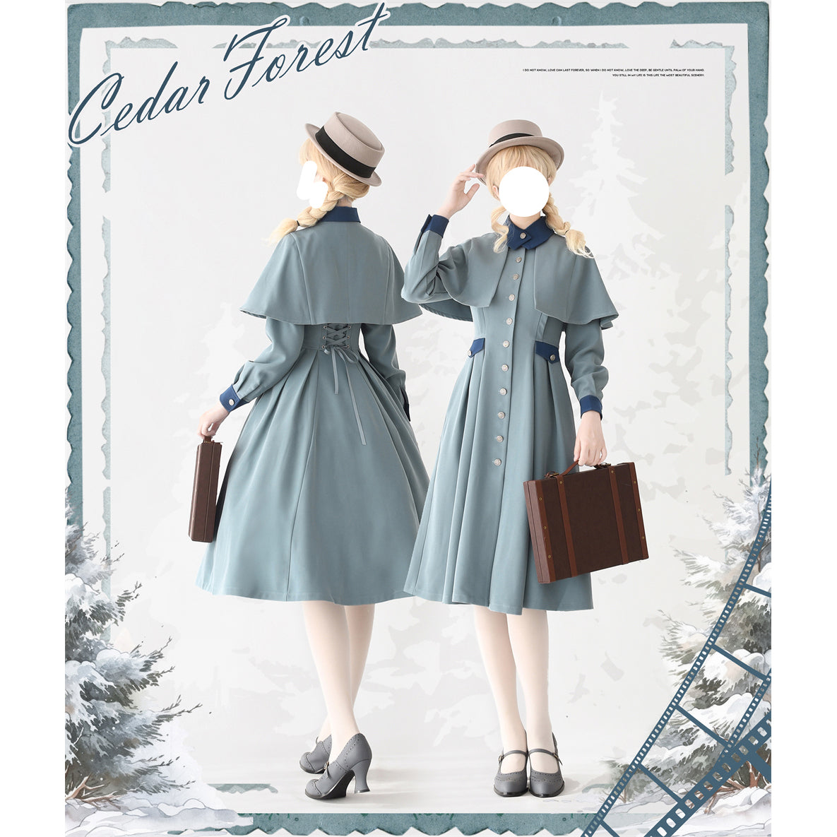 Water Witch Classical Coat Dress and Short Cape – remulia