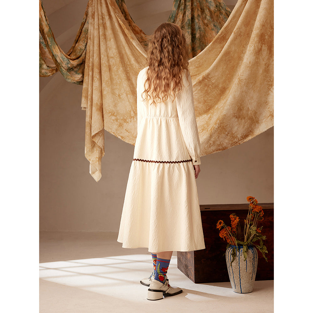 アンティーク ギュピールレース 向日葵刺繍 浮き上る花びら お子様