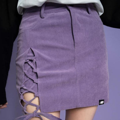 Fake two small A bag hip skirt