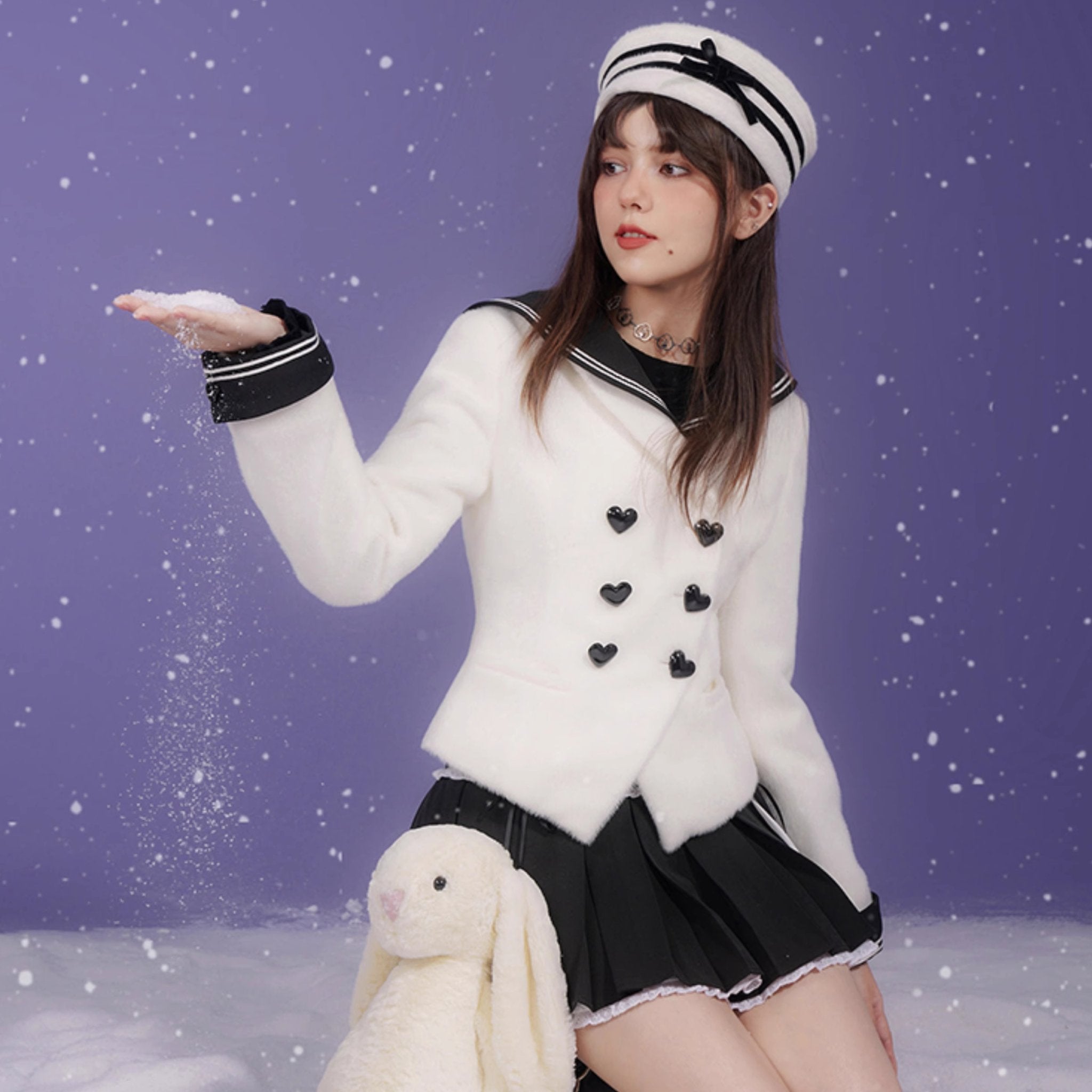 Sailor sales collar coat