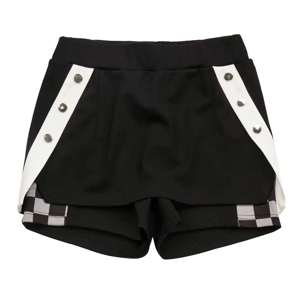 Monotone Checkerboard Girl Tops and Bottoms