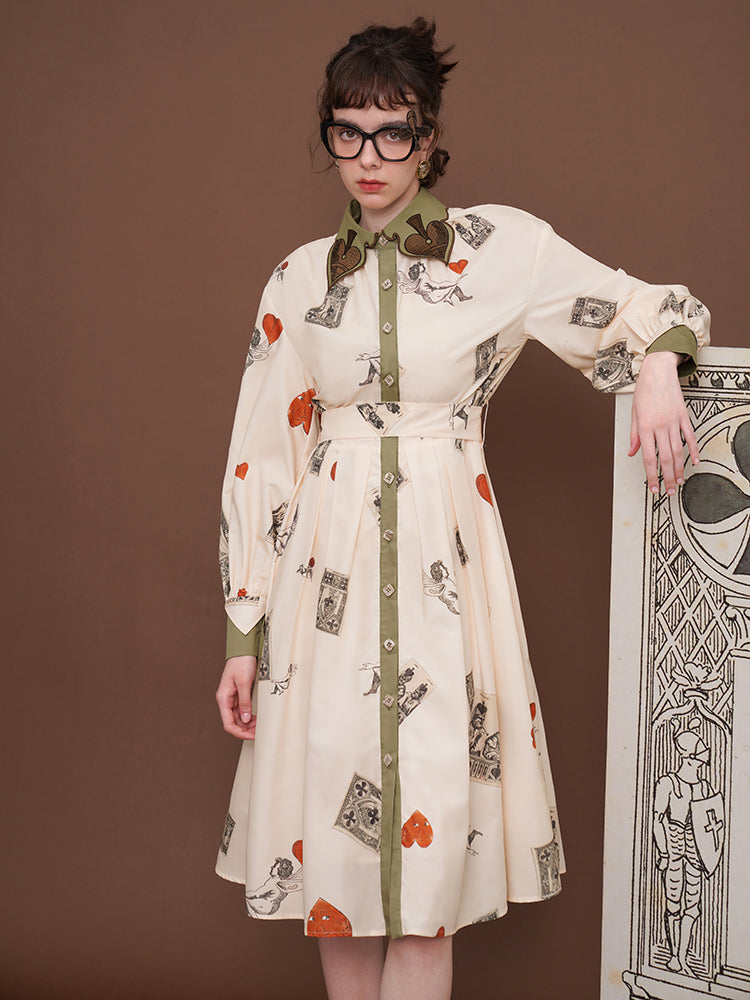 playing card print dress – remulia