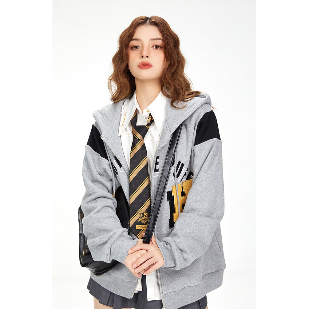 wizard school zip-up hoodie