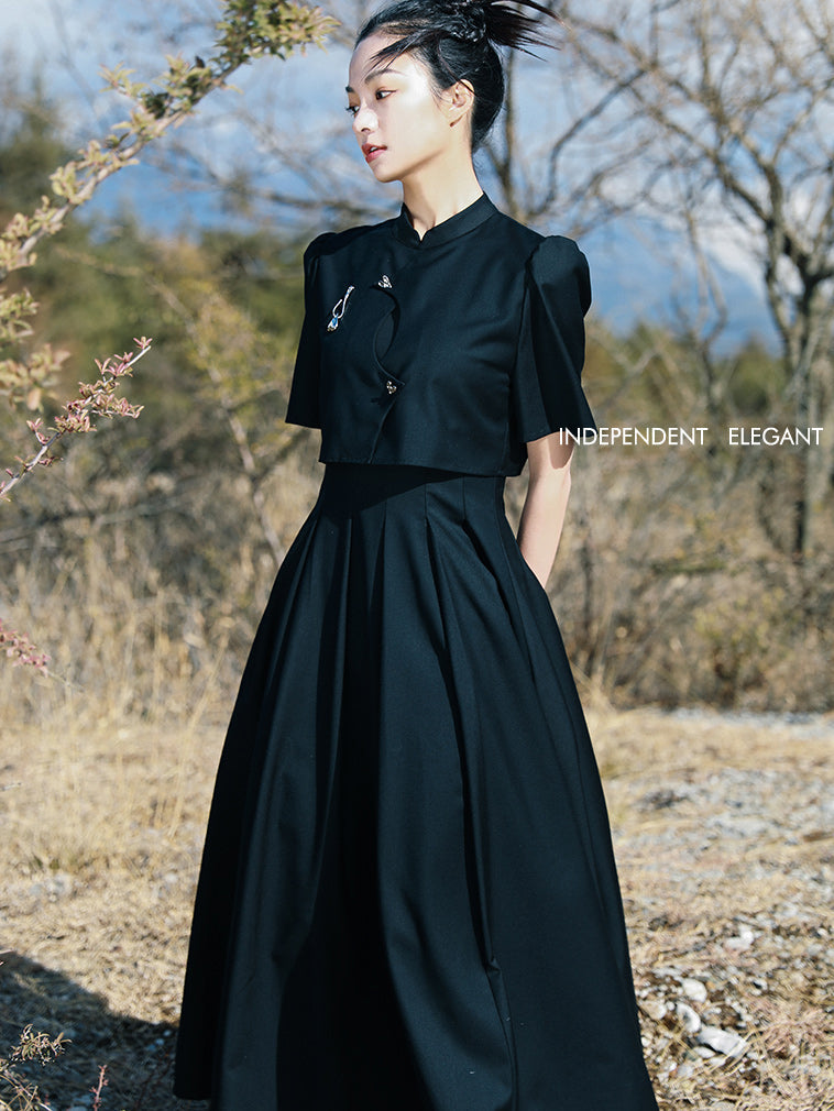 black lady literary docking dress