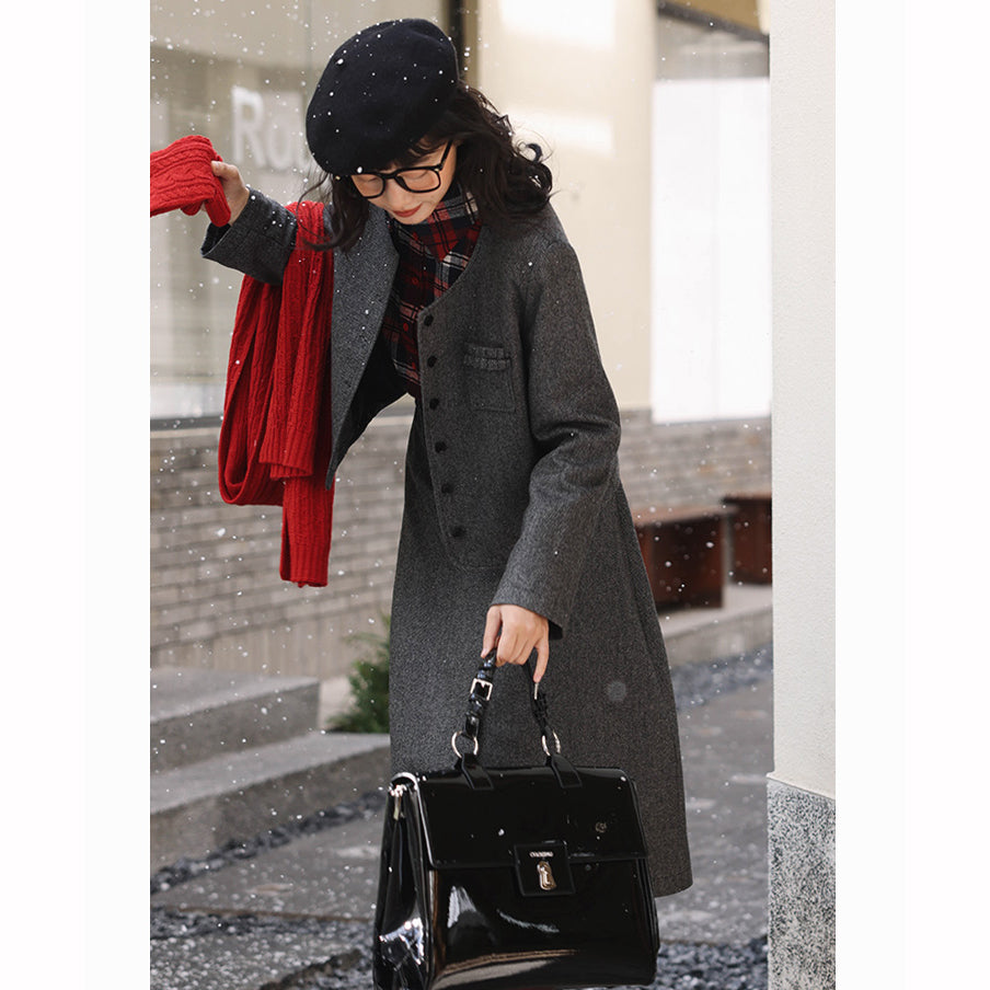 French lady Classical wool jacket