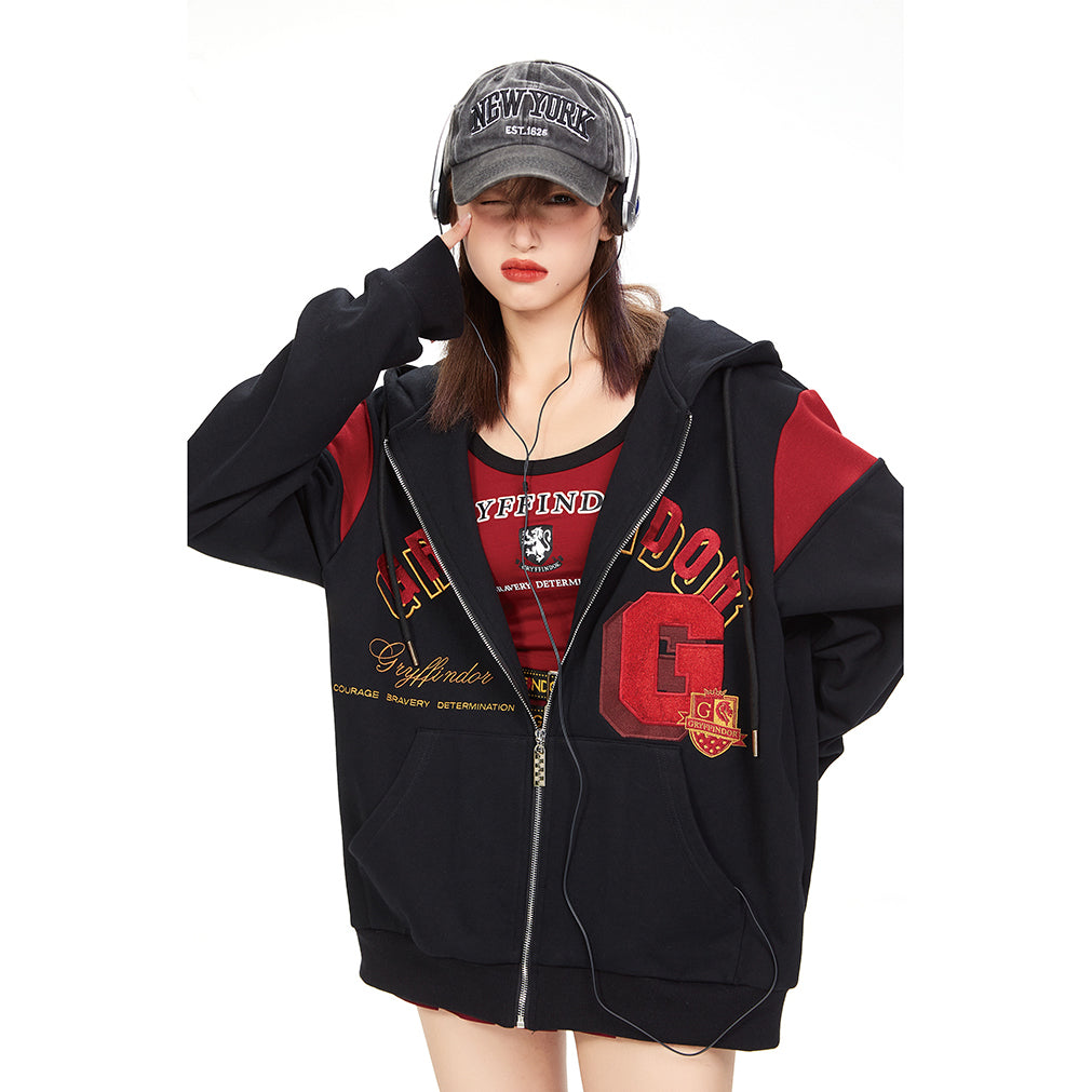 wizard school zip-up hoodie – remulia