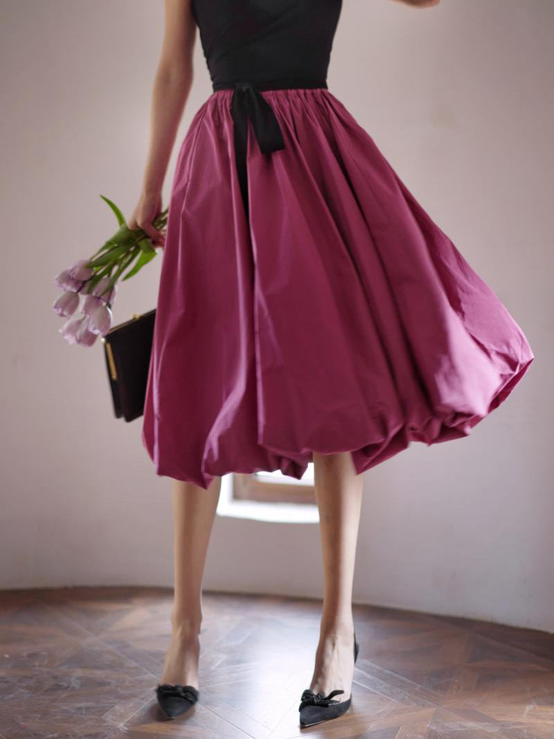 槿花の貴婦人コクーンスカート