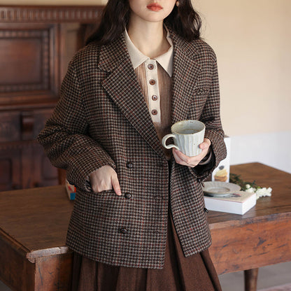 British girl's classical tweed jacket