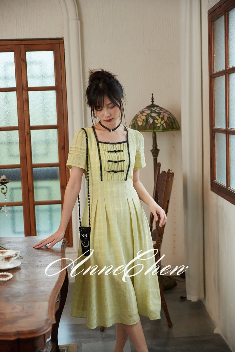 Embroidered retro dress where the spirits of the forest whisper remulia Embroidered retro dress where the spirits of the forest whisper remulia