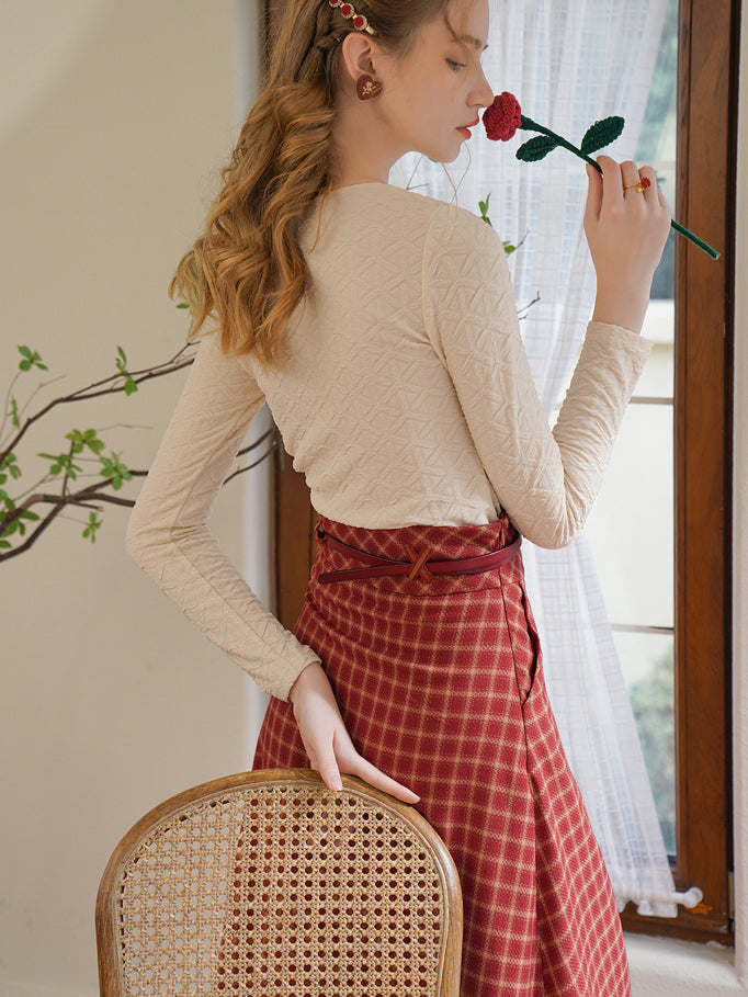 Flannel skirt embroidery hotsell